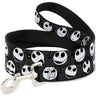 Dog Leash - Nightmare Before Christmas Jack Expressions Gray