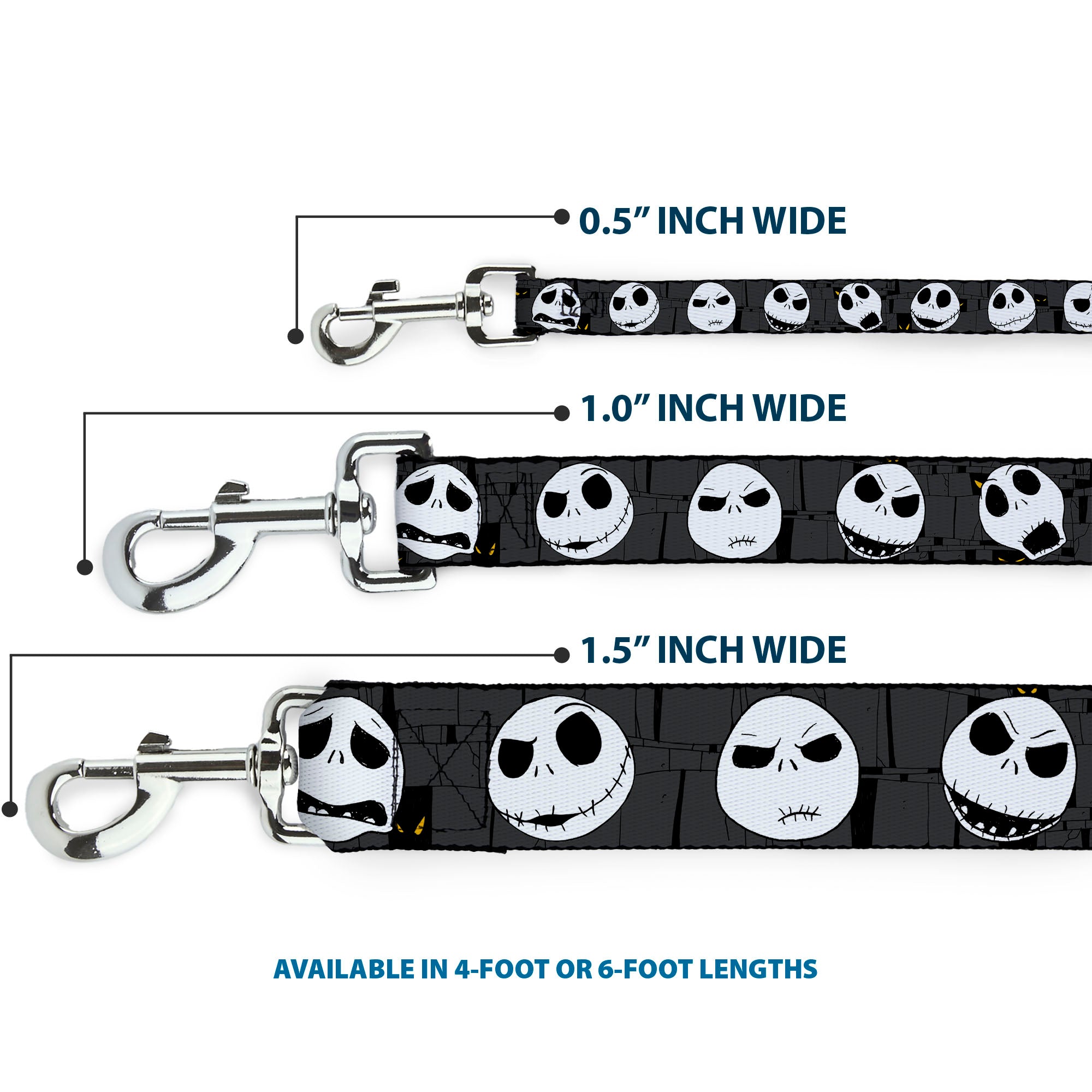 Dog Leash - NBC Jack Expressions/Halloween Elements Gray 