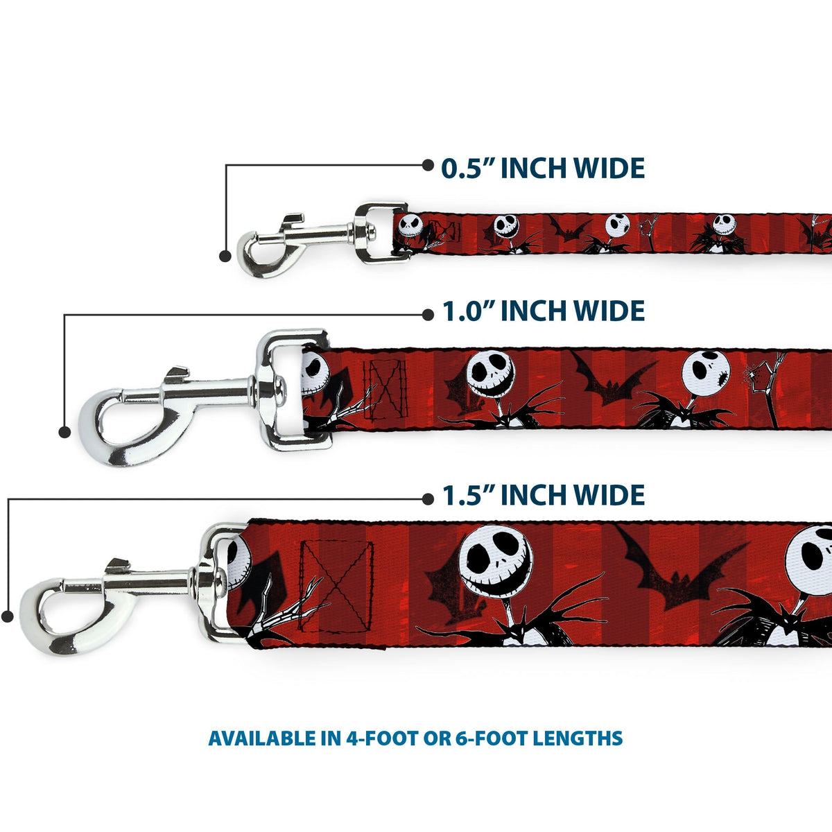 Dog Leash - NBC Jack Expressions Scattered Black/White 