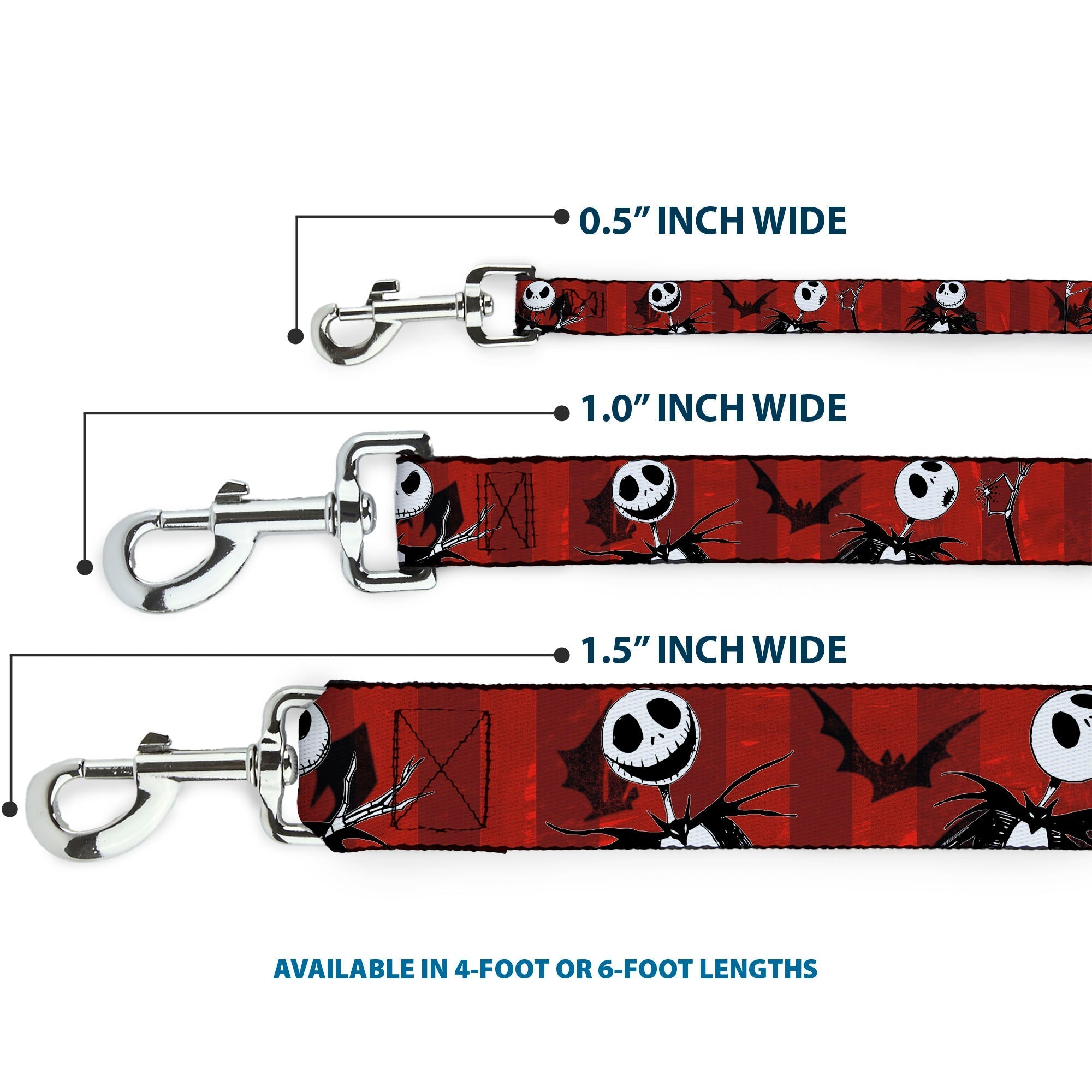 Dog Leash - NBC Jack Expressions Scattered Black/White 