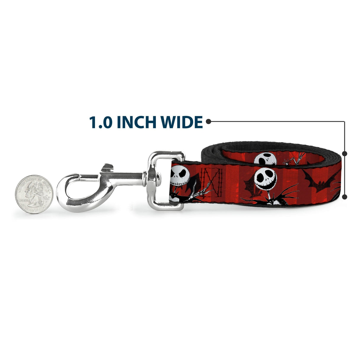 Dog Leash - NBC Jack Expressions Scattered Black/White 