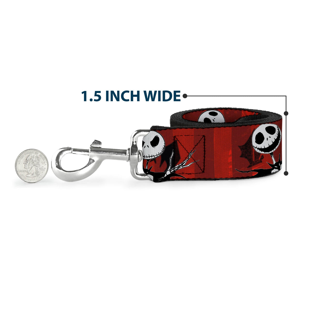 Dog Leash - NBC Jack Expressions Scattered Black/White 
