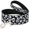 Buckle-Down Disney The Nightmare Before Christmas Jack Expressions Black/White Dog Leash