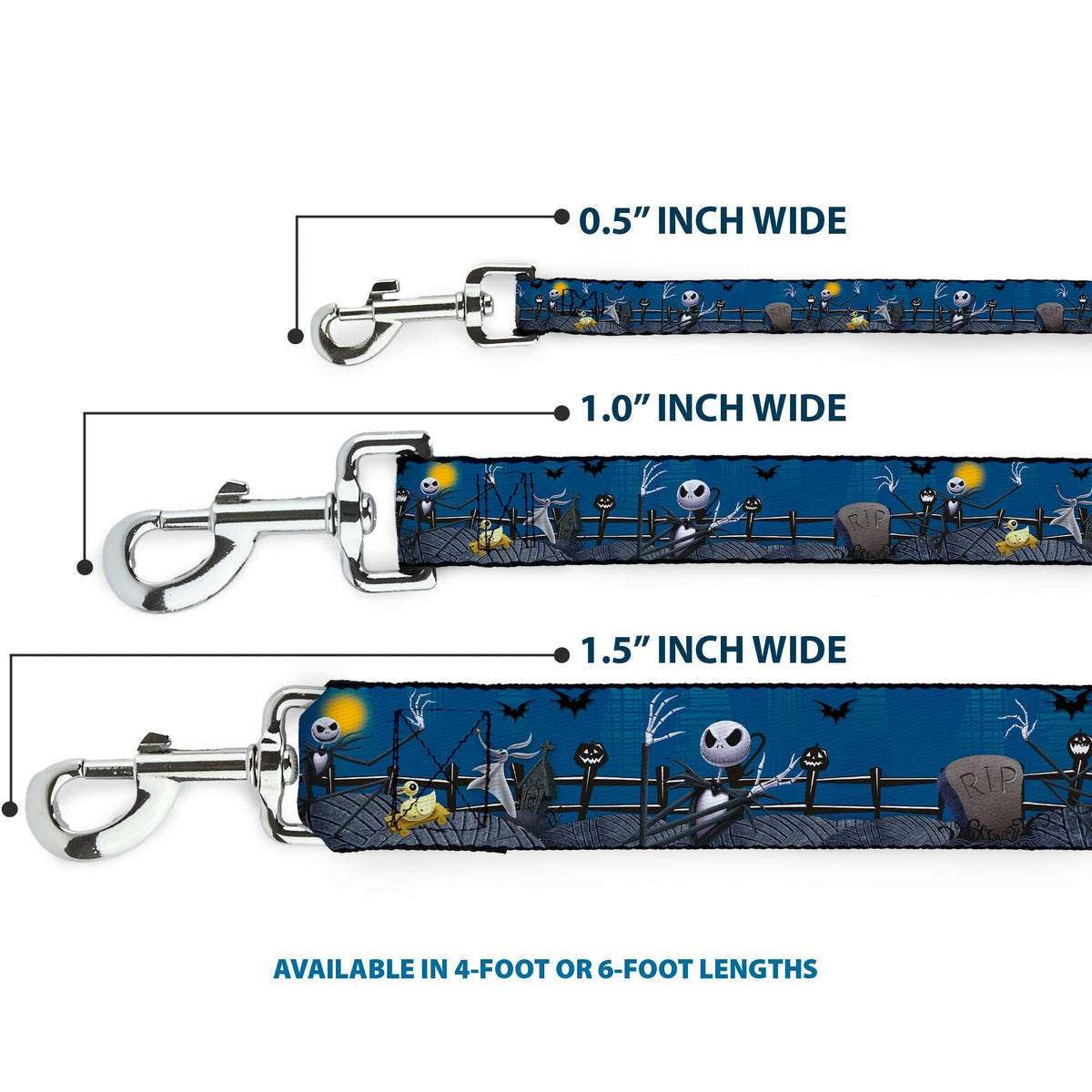 Dog Leash - Little Mermaid Silhouette Scenes PART OF YOUR WORLD Blues 