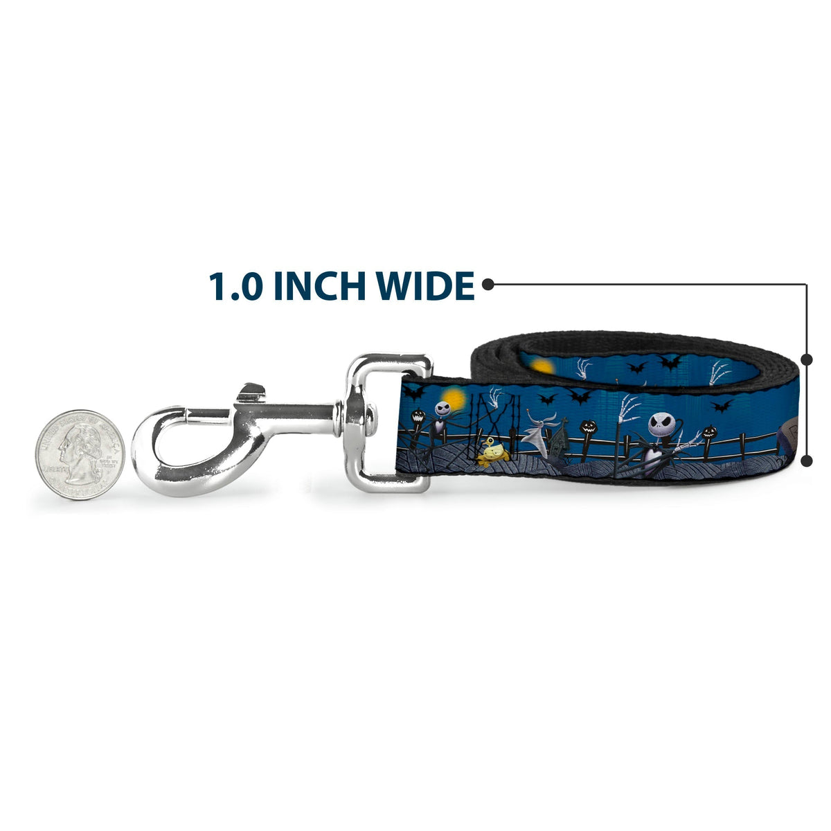 Dog Leash - Little Mermaid Silhouette Scenes PART OF YOUR WORLD Blues 