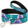 Dog Leash - Little Mermaid Silhouette Scenes PART OF YOUR WORLD Blues
