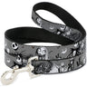 Dog Leash - NBC Jack & Sally Cemetery Scene Gray/Black/White