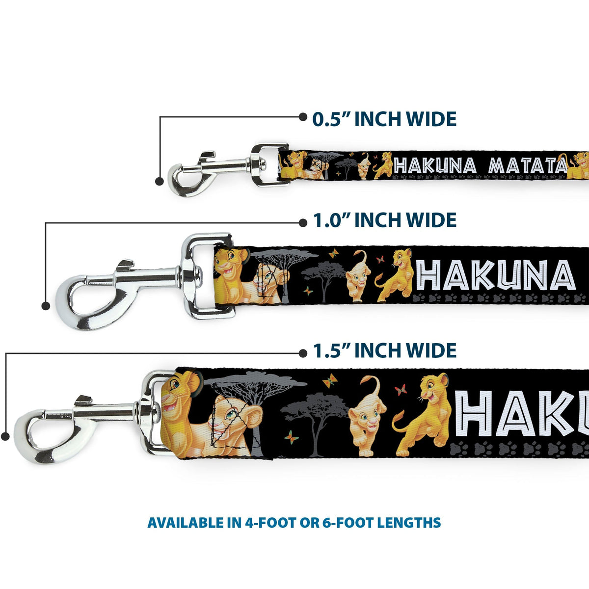 Dog Leash - Lion King Simba & Nala HAKUNA MATATA 