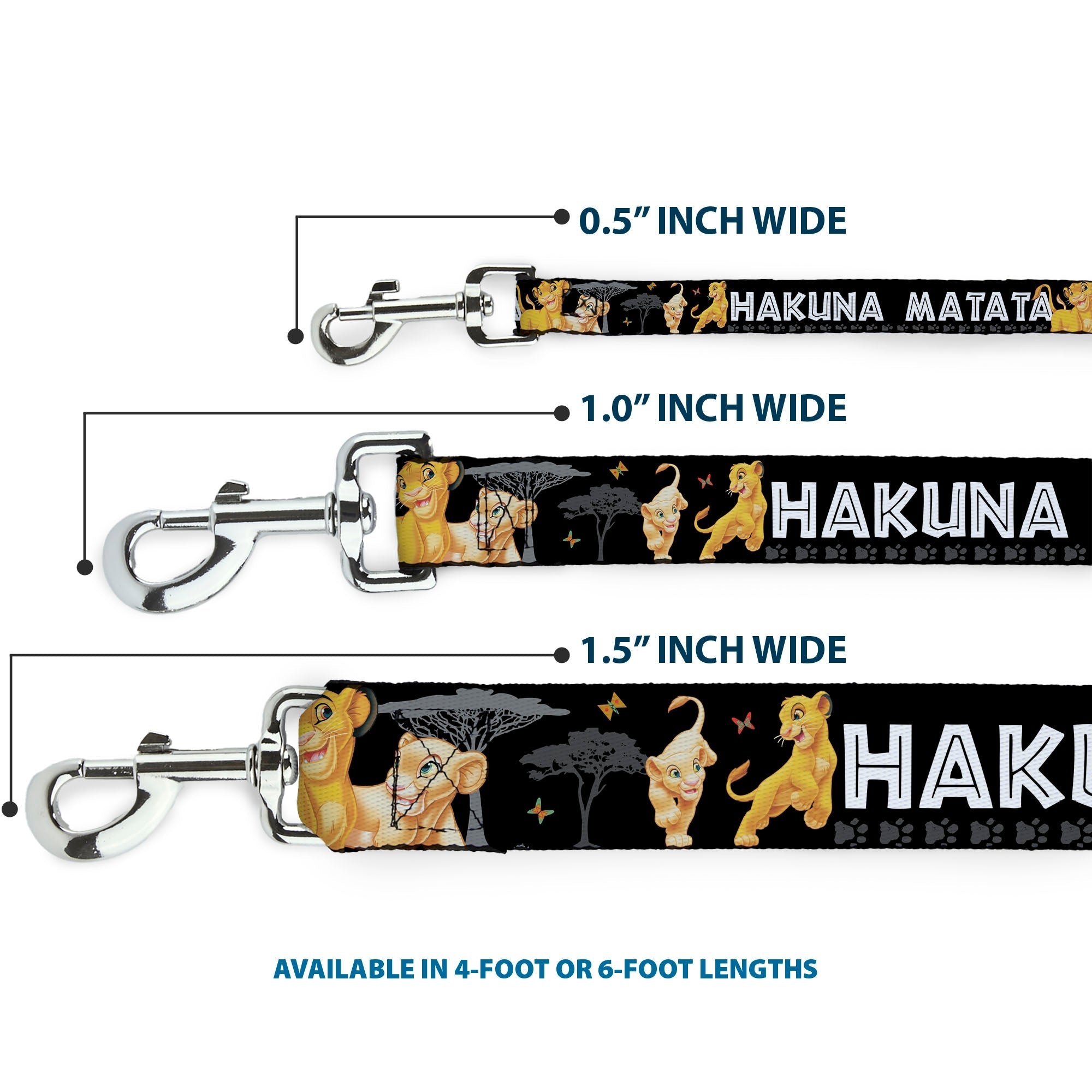 Dog Leash - Lion King Simba & Nala HAKUNA MATATA 