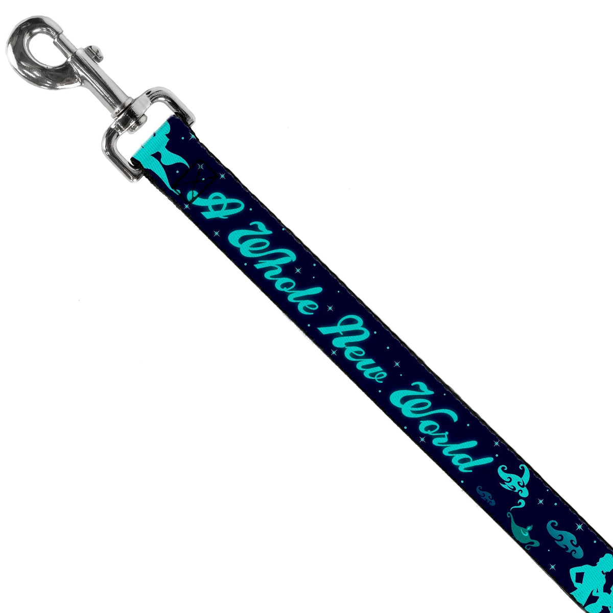 Dog Leash - Aladdin & Jasmine Silhouette A WHOLE NEW WORLD 