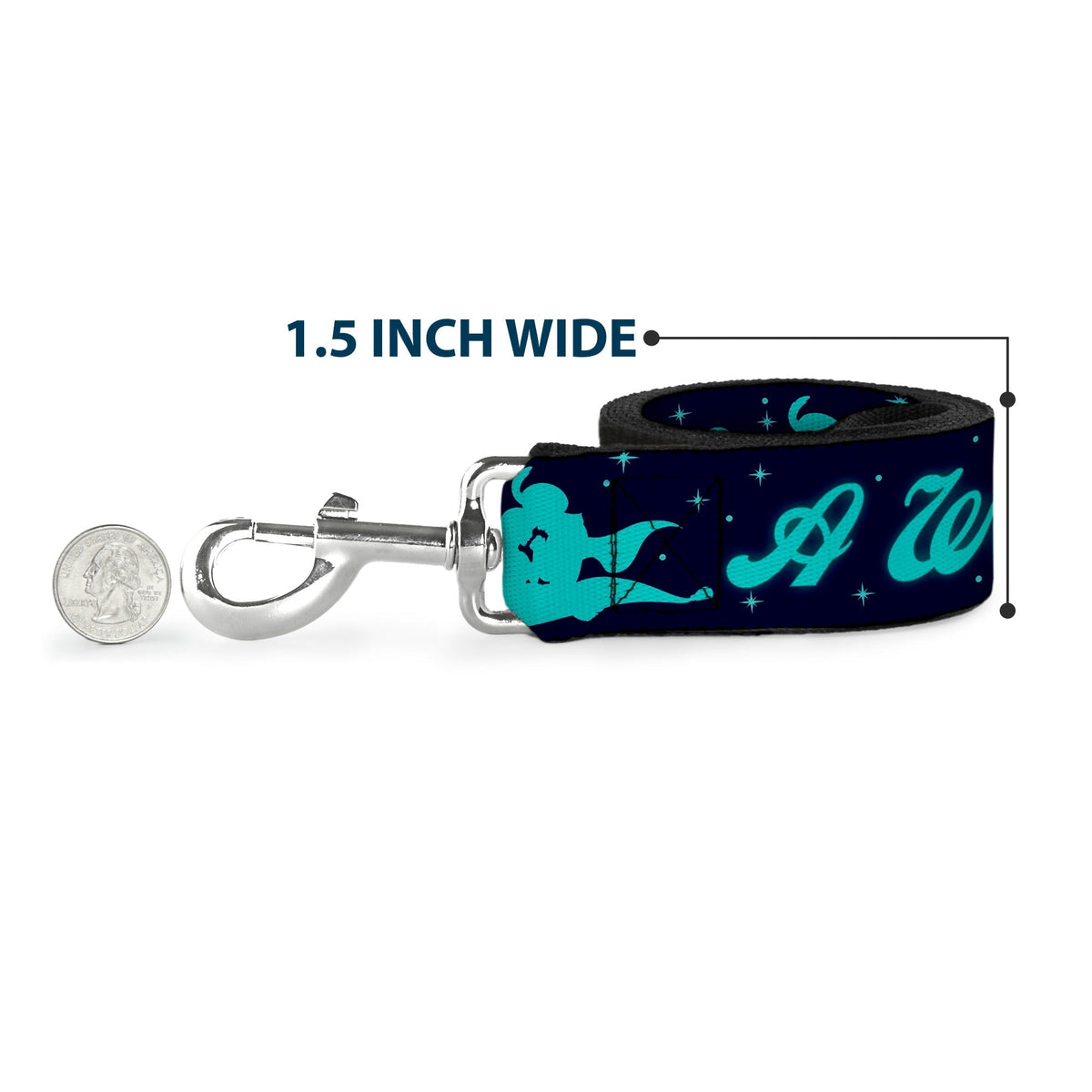 Dog Leash - Aladdin & Jasmine Silhouette A WHOLE NEW WORLD 