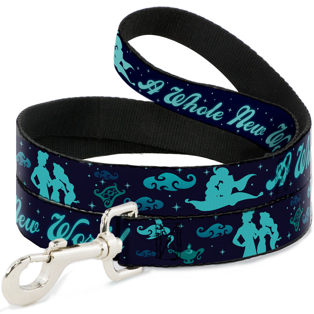 Dog Leash - Aladdin & Jasmine Silhouette A WHOLE NEW WORLD 