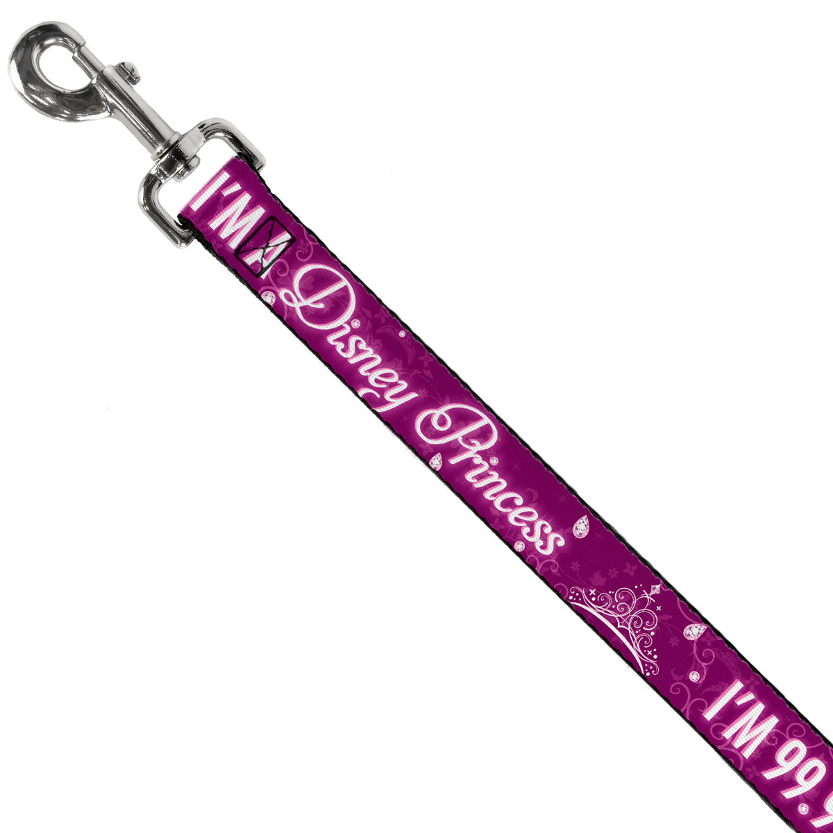 Dog Leash - IM 99.9% SURE IM A DISNEY PRINCESS Pinks/White 