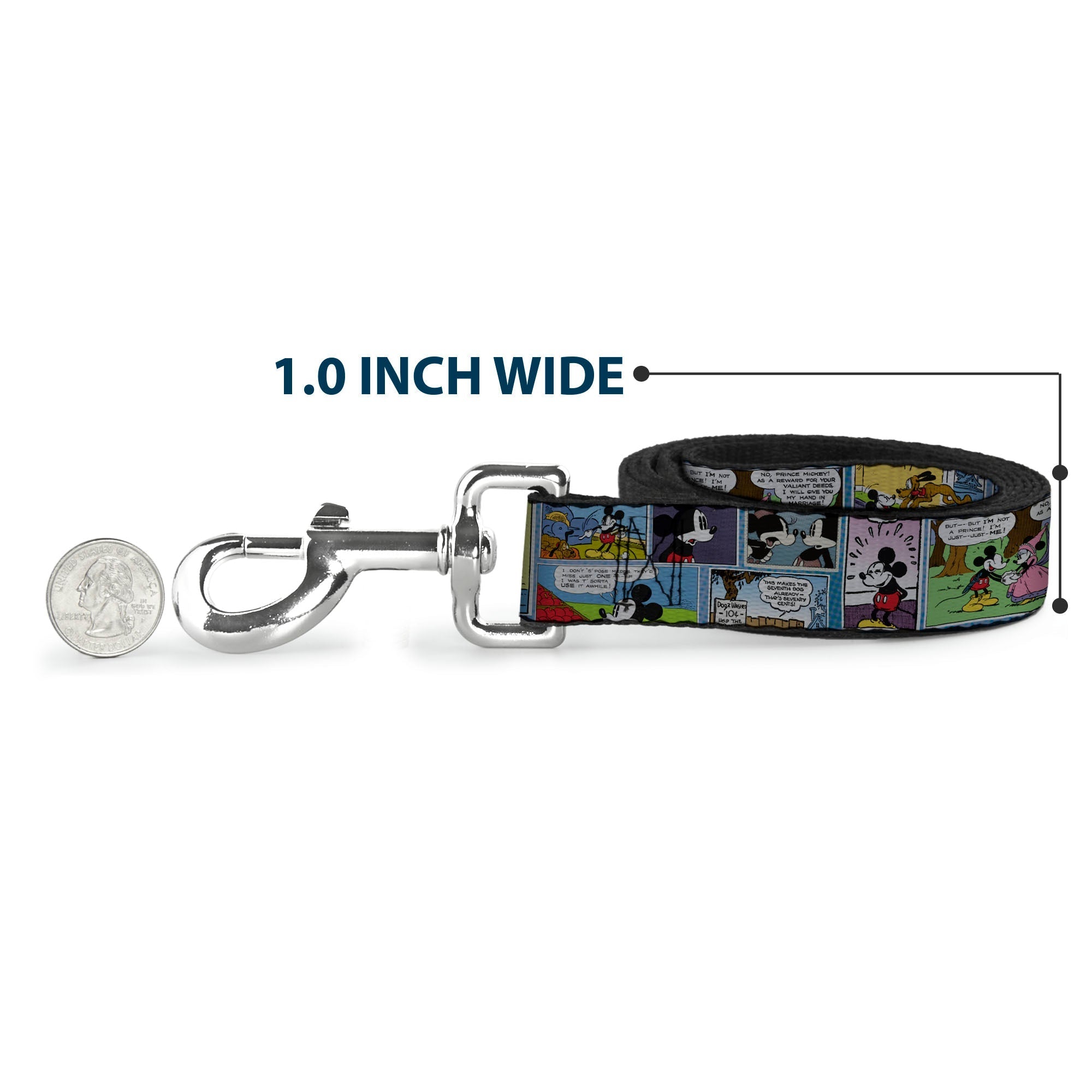 Dog Leash - Mickey & Minnie Comic Strip 