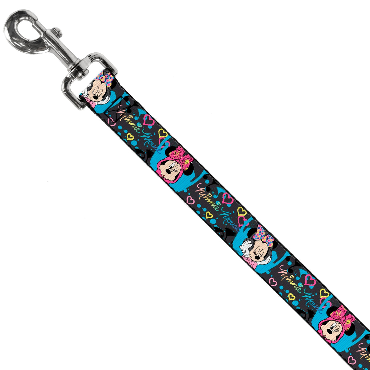 Dog Leash - Minnie Mouse Hoody & Headphone Poses Gray/Multi Color 