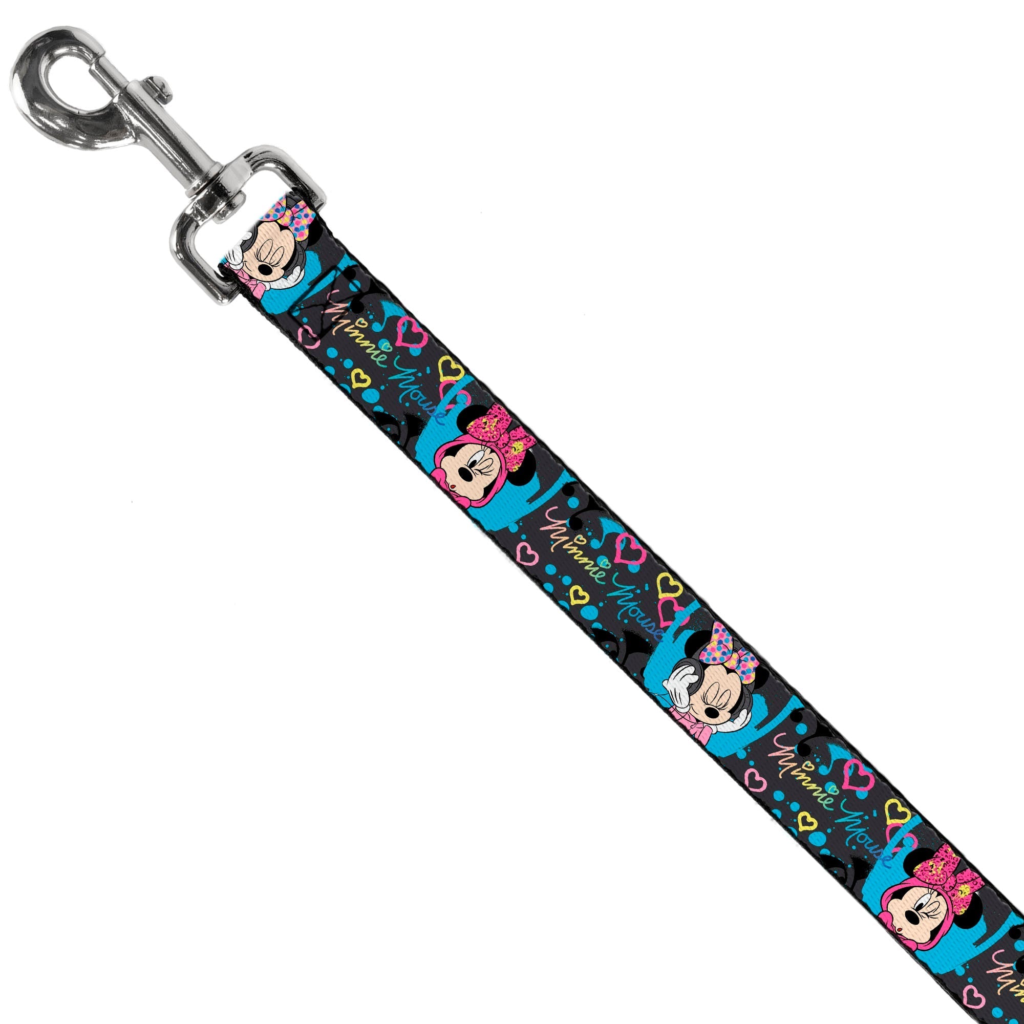 Dog Leash - Minnie Mouse Hoody & Headphone Poses Gray/Multi Color 