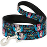 Dog Leash - Minnie Mouse Hoody & Headphone Poses Gray/Multi Color