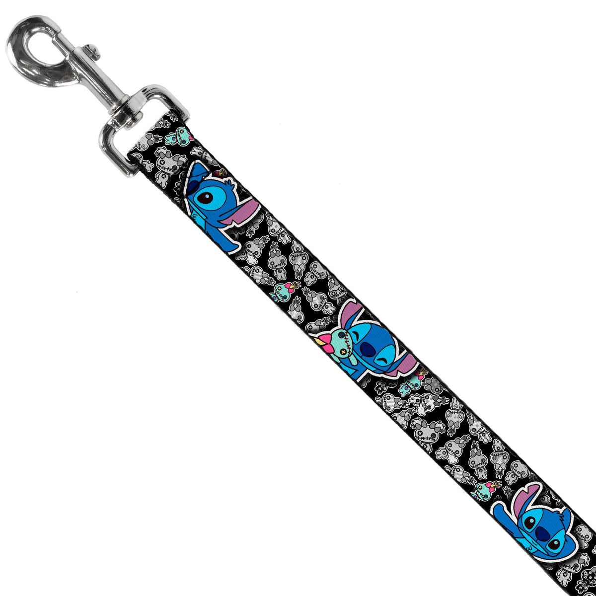 Dog Leash - Stitch Poses/Mini Scrump Scattered 