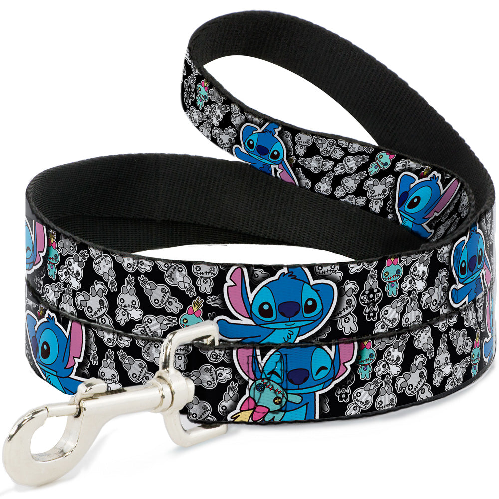 Dog Leash - Stitch Poses/Mini Scrump Scattered 