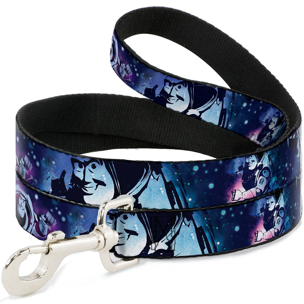 Dog Leash - Buzz Lightyear Poses Galaxy Blues 