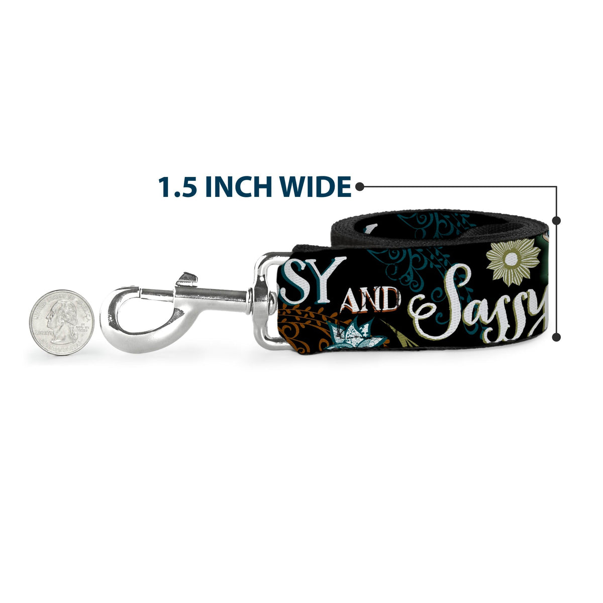 Dog Leash - Tinker Bell Floral Collage CLASSY AND SASSY 