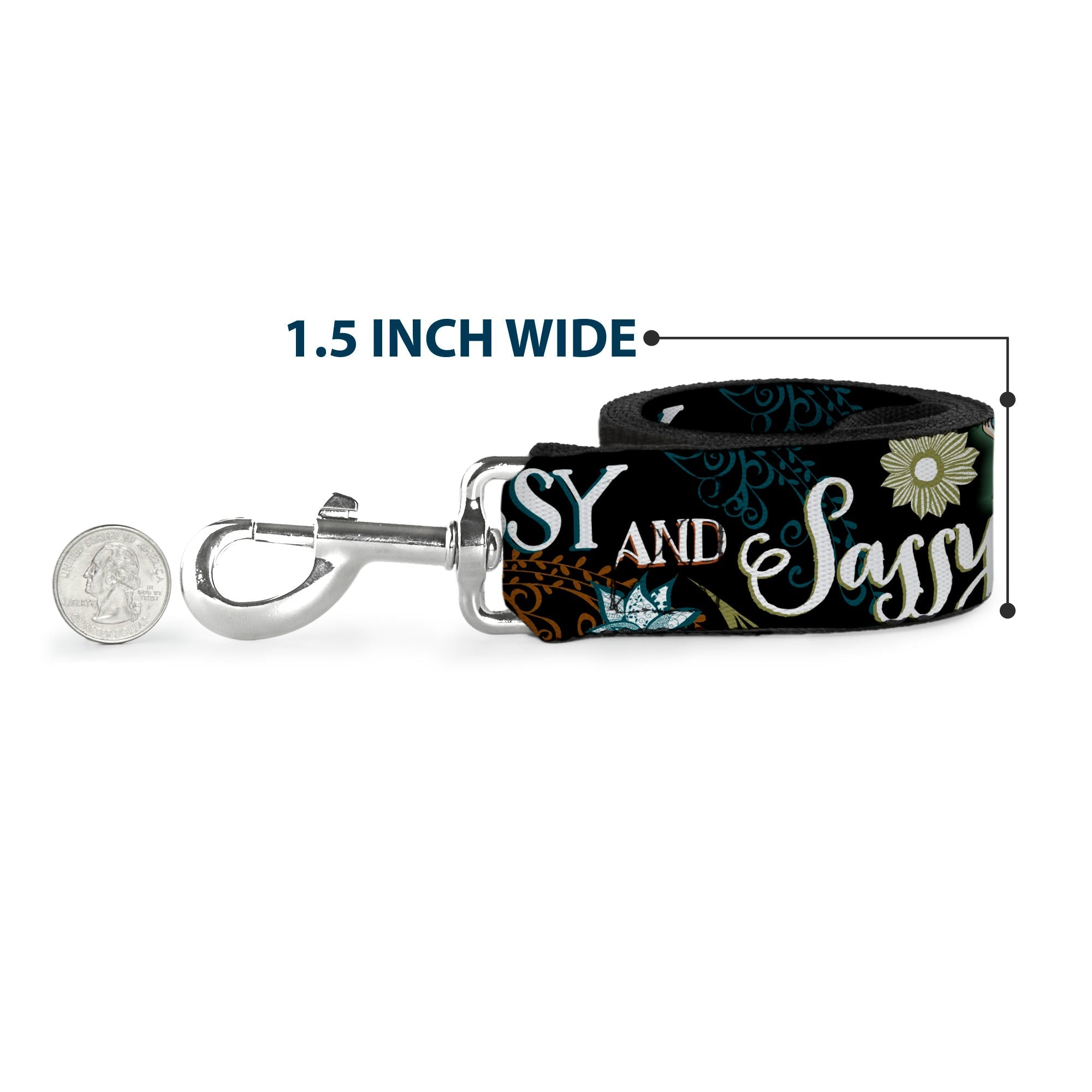 Dog Leash - Tinker Bell Floral Collage CLASSY AND SASSY 