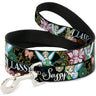 Dog Leash - Tinker Bell Floral Collage CLASSY AND SASSY