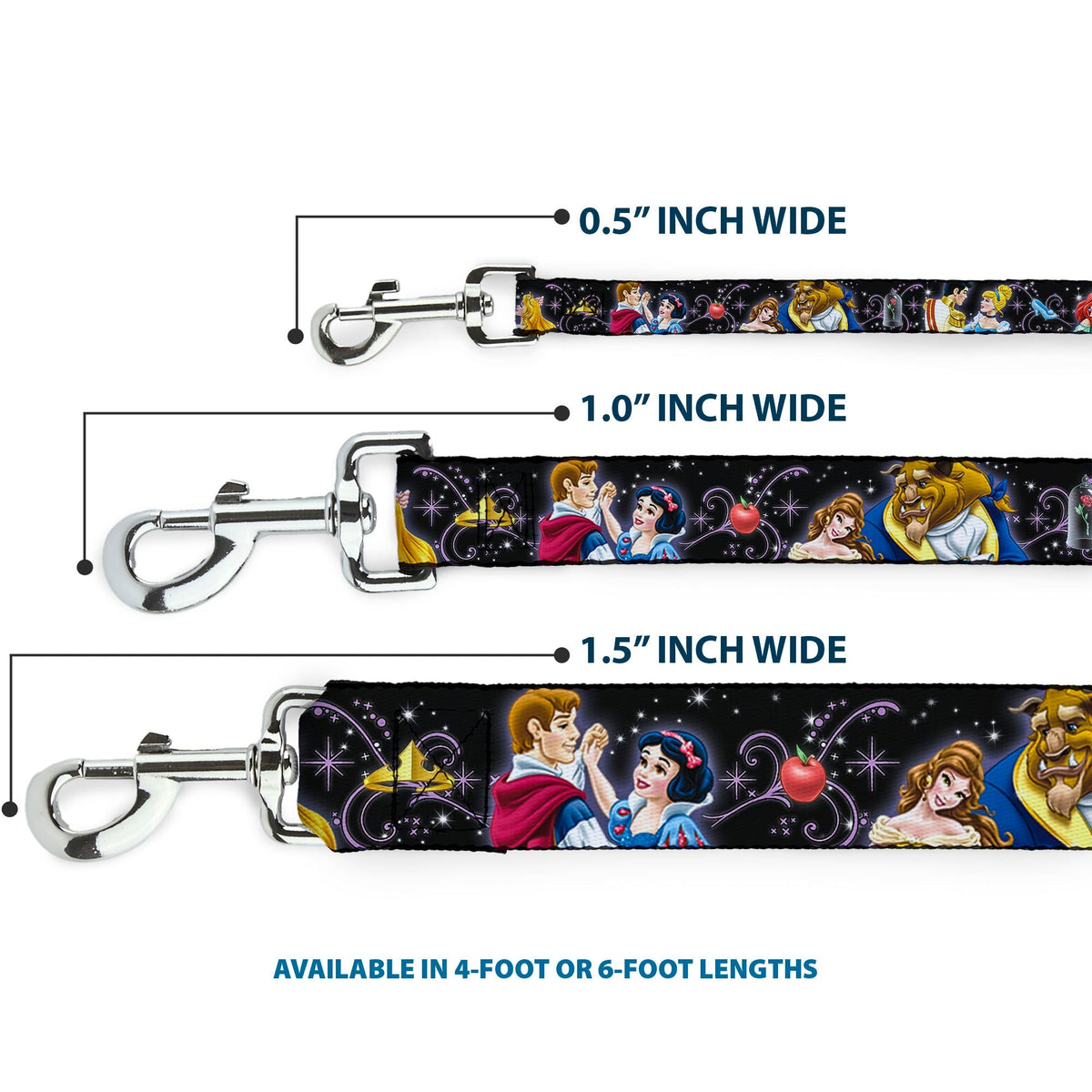 Dog Leash - Disney Princesses & Princes Dancing 