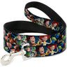 Dog Leash - Toy Story Characters Running Denim Rays