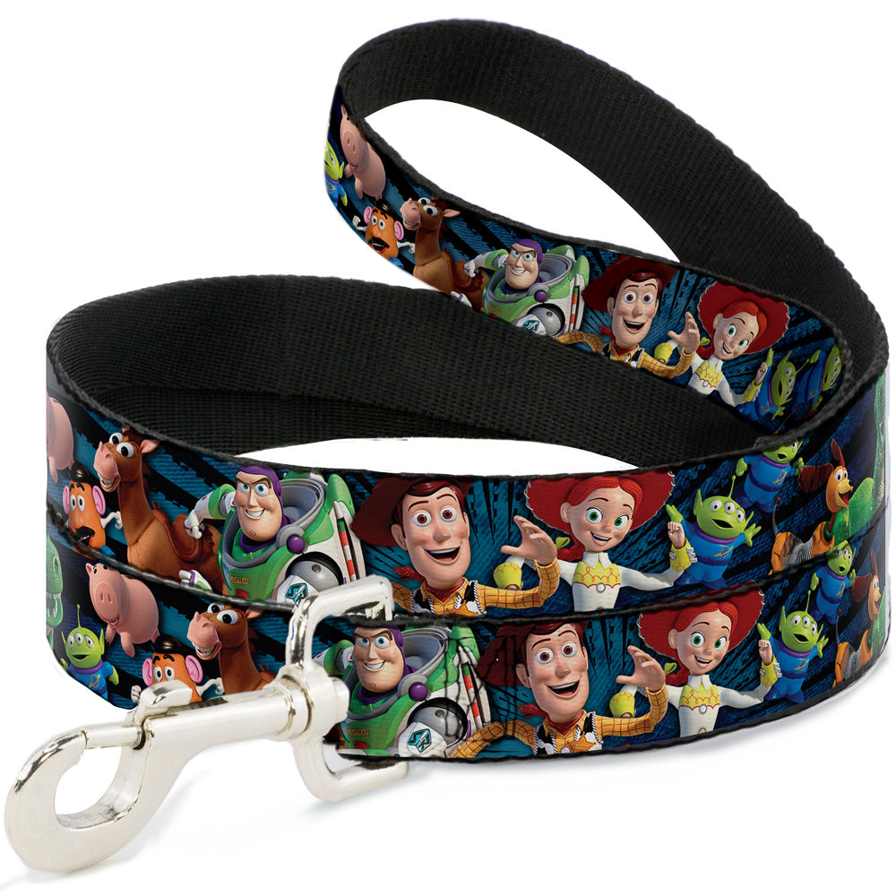 Dog Leash - Toy Story Characters Running Denim Rays 
