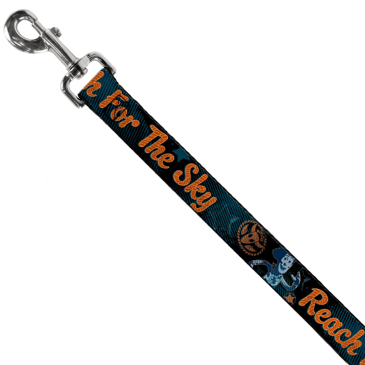 Dog Leash - Woody REACH FOR THE SKY Denim Blue Print 