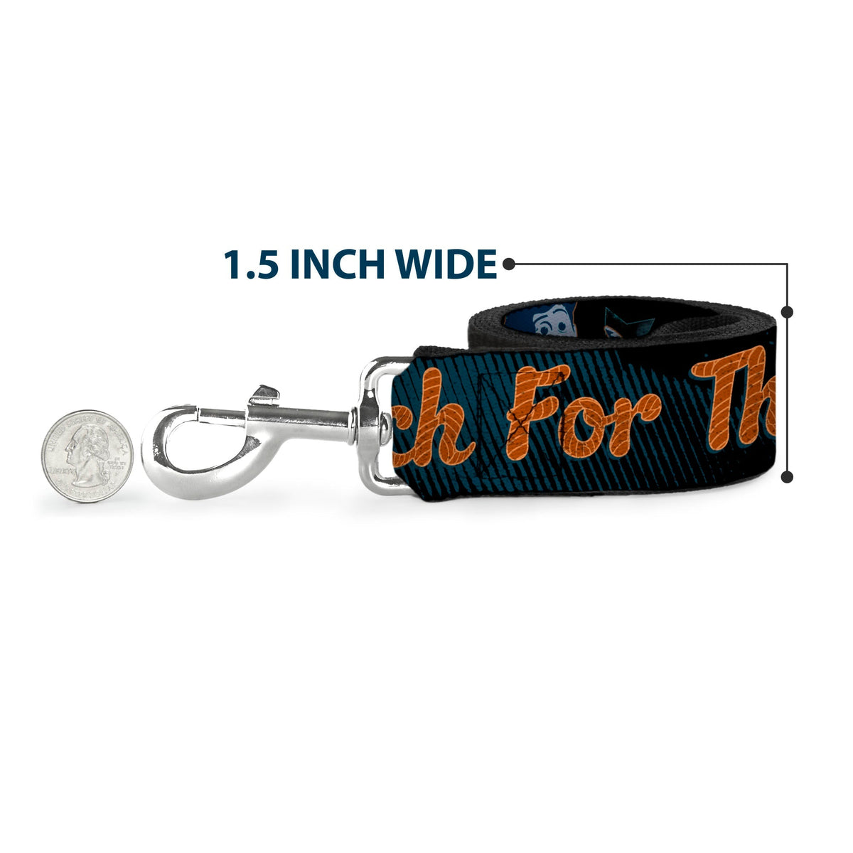 Dog Leash - Woody REACH FOR THE SKY Denim Blue Print 