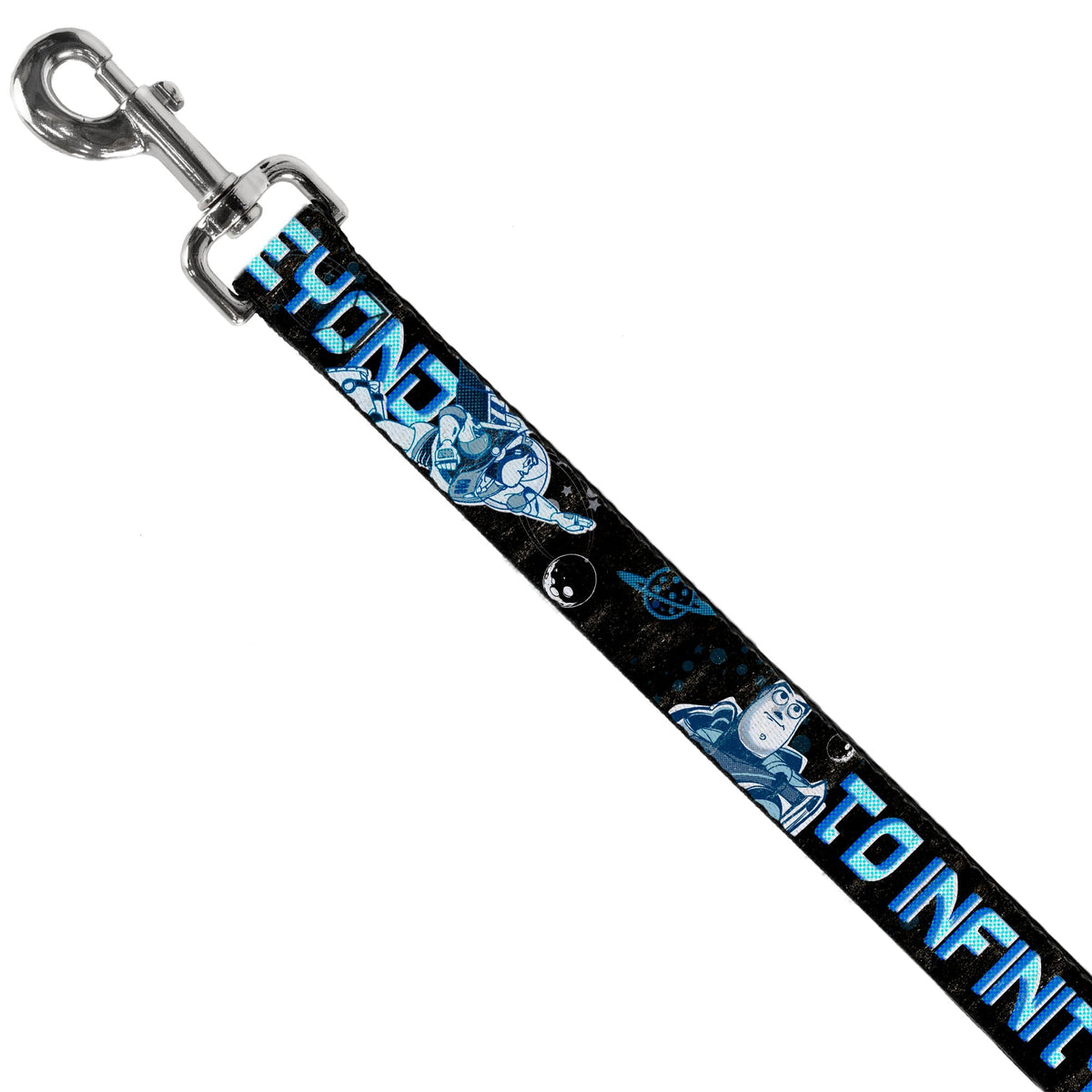 Dog Leash - Buzz Poses/Stars TO INFINITY AND BEYOND Black/Blues 