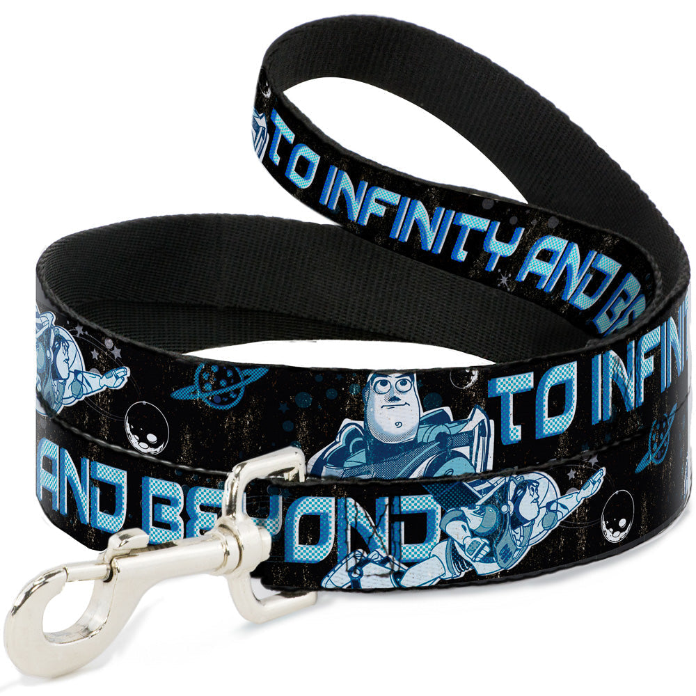 Dog Leash - Buzz Poses/Stars TO INFINITY AND BEYOND Black/Blues 