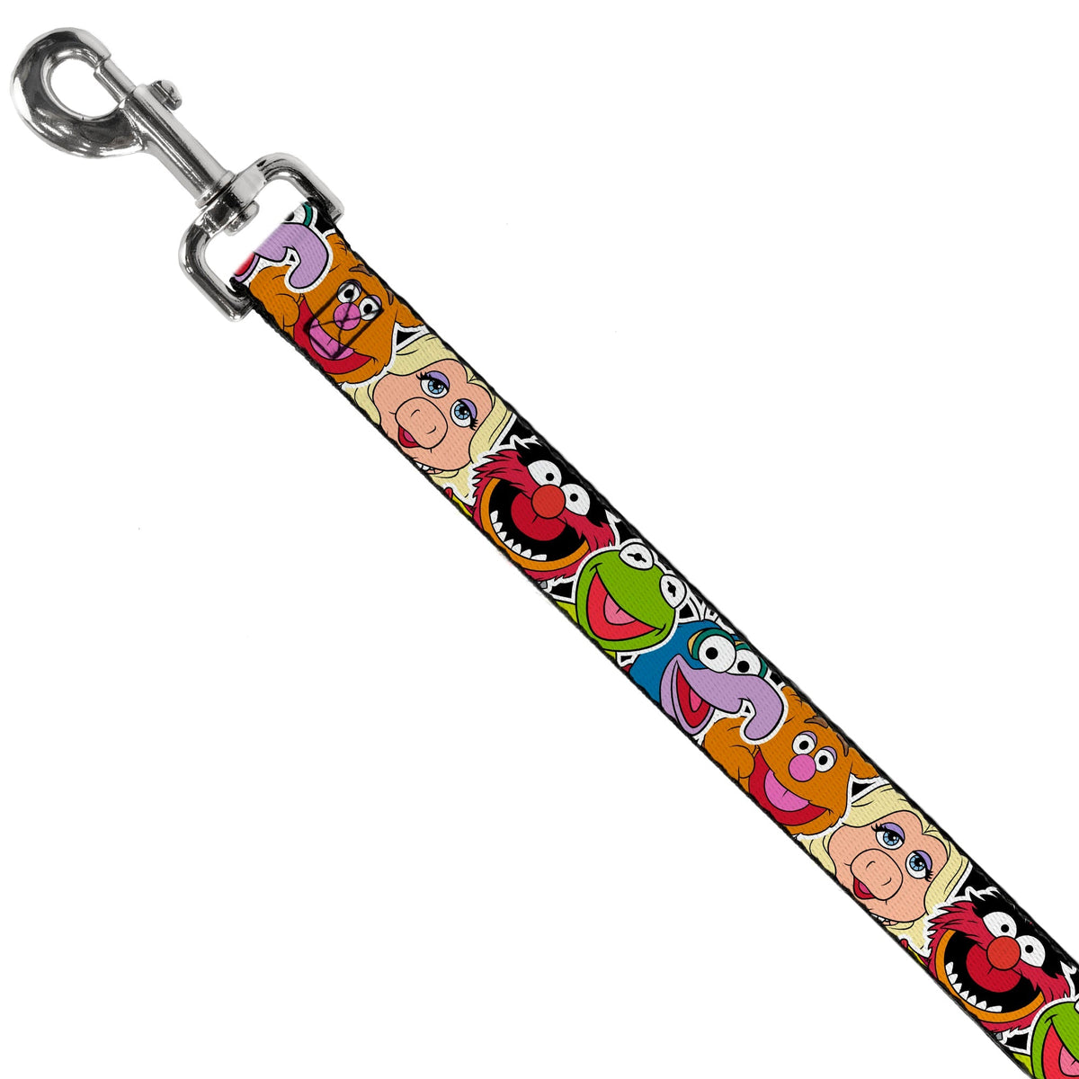 Dog Leash - Muppets Faces CLOSE-UP Black 