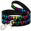 Buckle-Down Disney Mickey Expressions Black/Multicolor Dog Leash