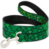 Dog Leash - St. Patricks Day Mickey Collage Greens