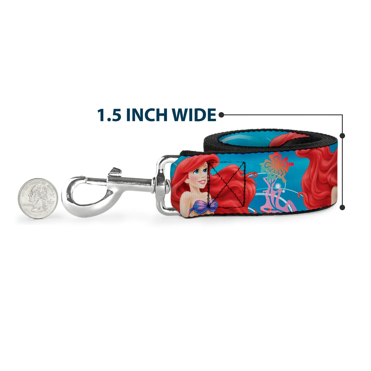 Dog Leash - Tinker Bell Poses/Sleeping Floral Collage 