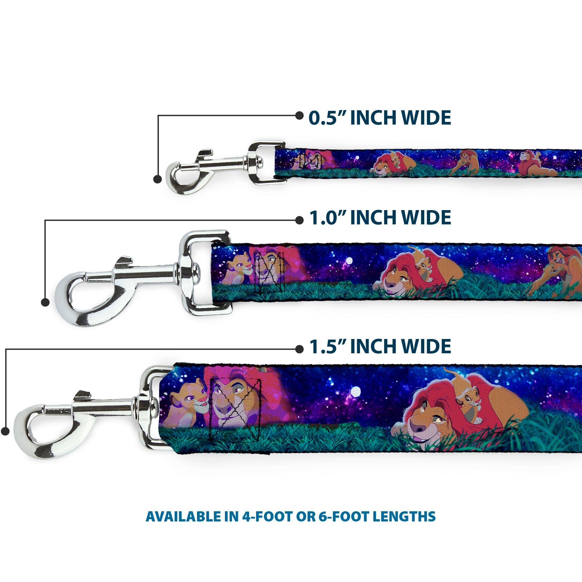 Dog Leash - Mufasa & Simba Night Poses 