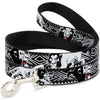 Buckle-Down Disney Lion King Scar Poses White/Black Dog Leash