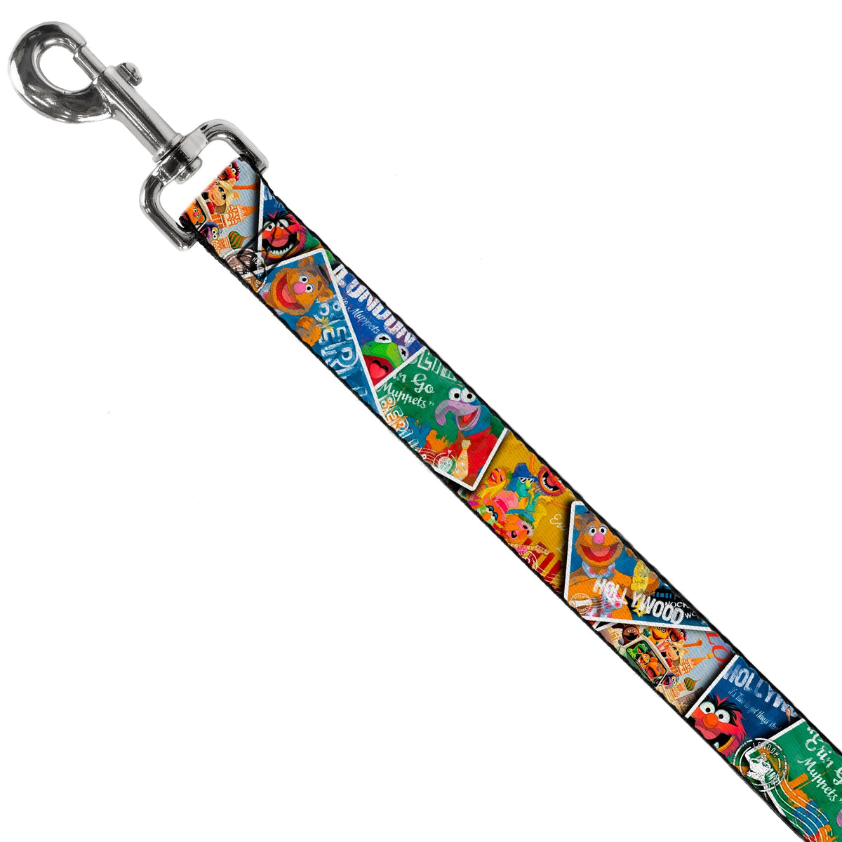 Dog Leash - Muppets Postage Stamps Stacked 