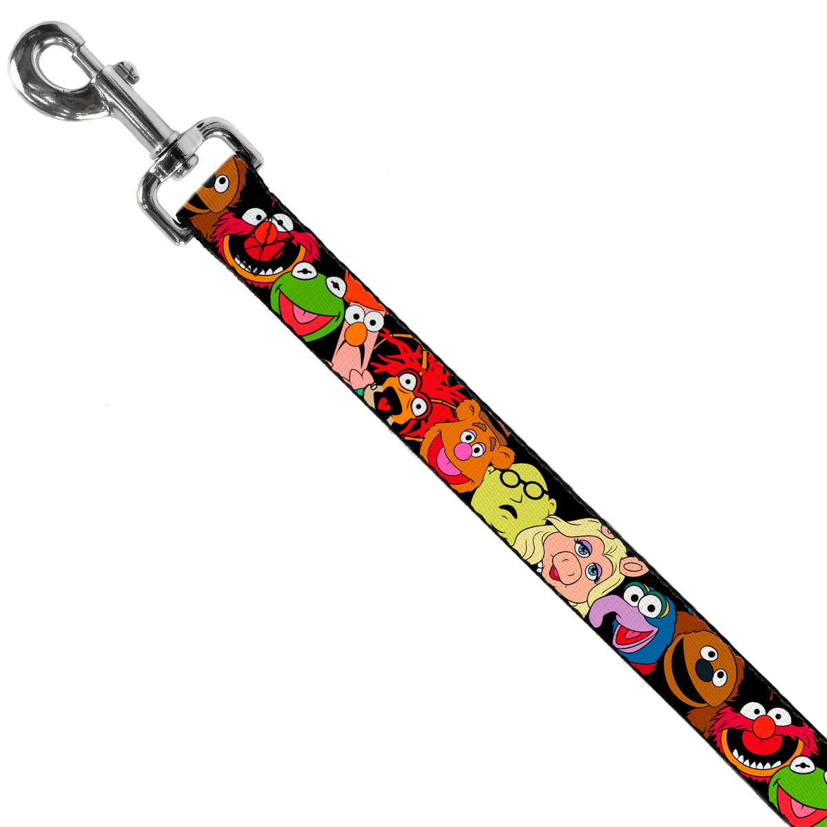 Dog Leash - Muppets Faces Black 