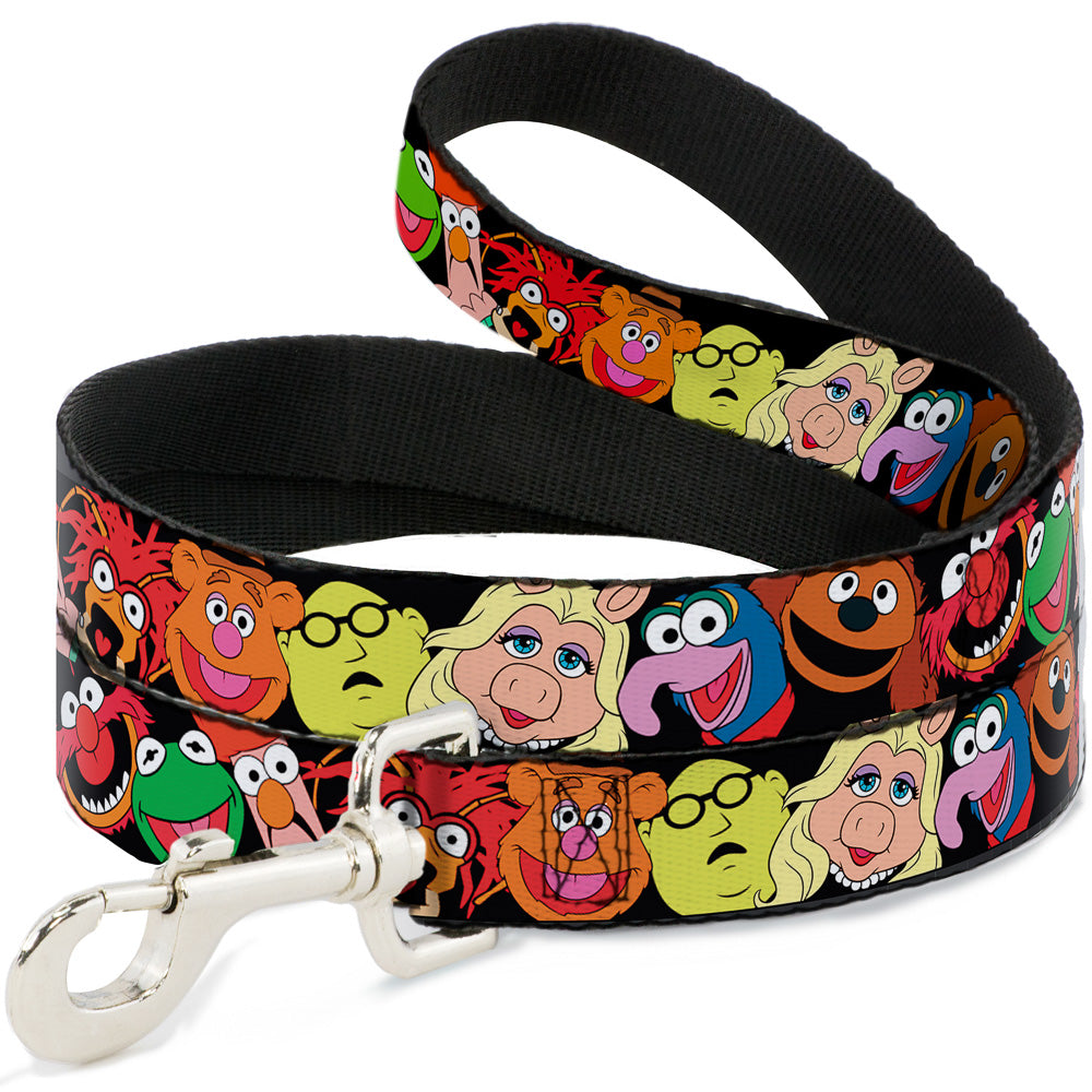 Dog Leash - Muppets Faces Black 