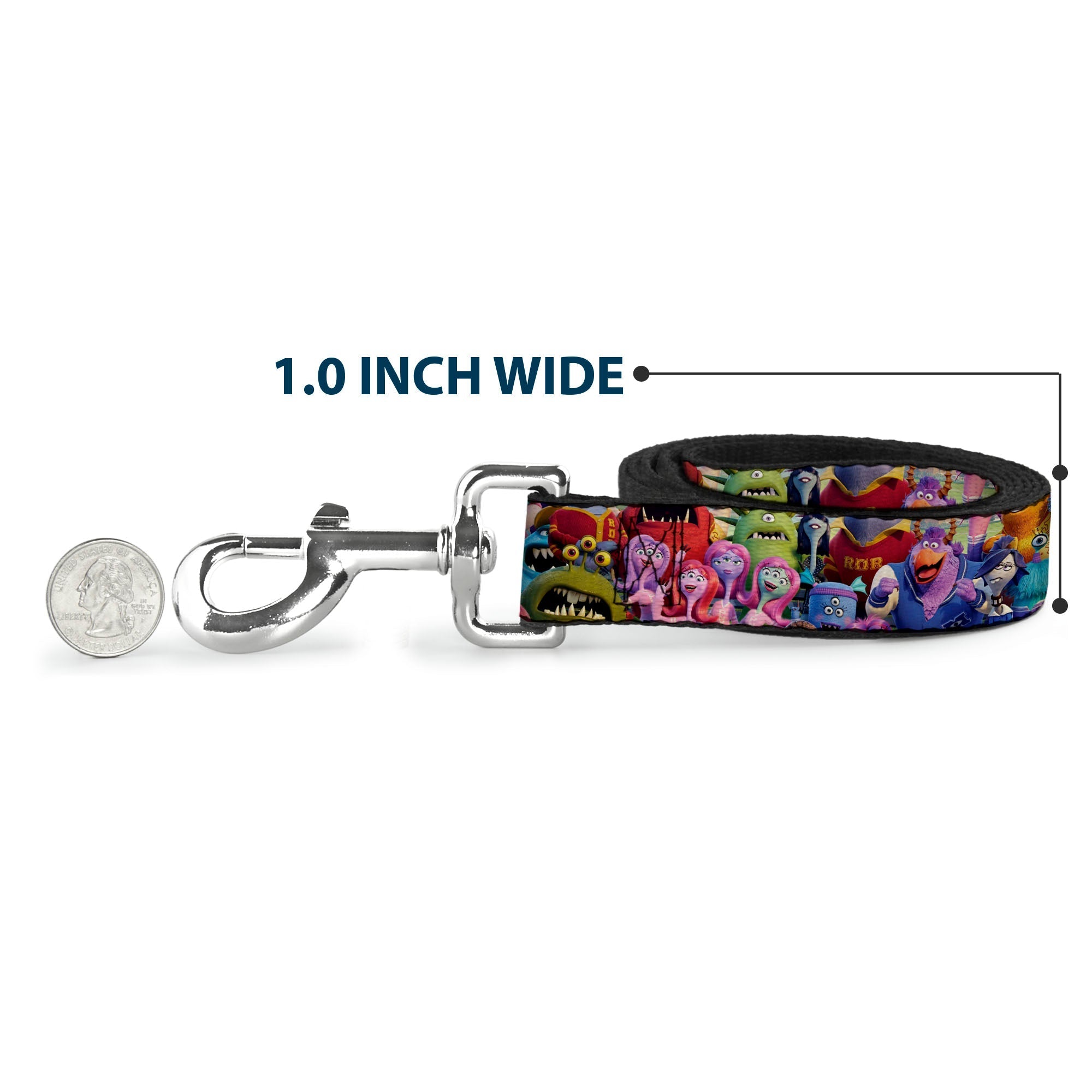 Dog Leash - Monsters University Monsters Stacked 