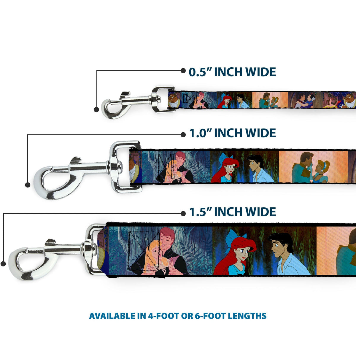 Dog Leash - Disney Princess Scenes Framed 