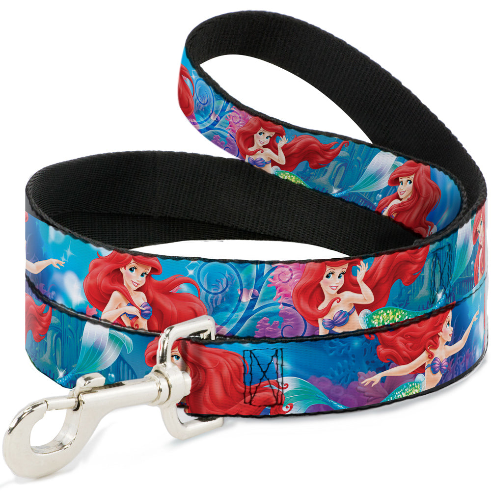 Dog Leash - Ariel Vivid Underwater Sparkle Poses/Castle 