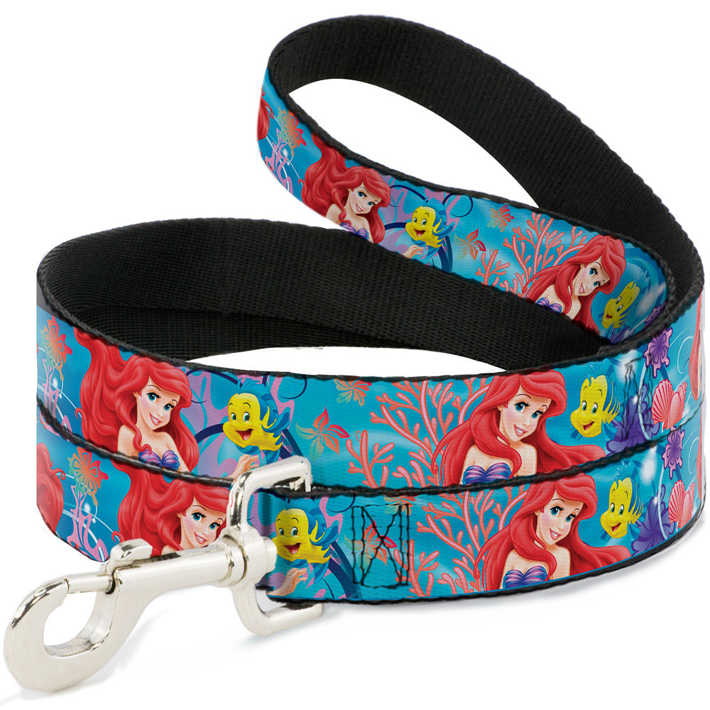 Dog Leash - Ariel & Flounder Vivid Underwater Poses 