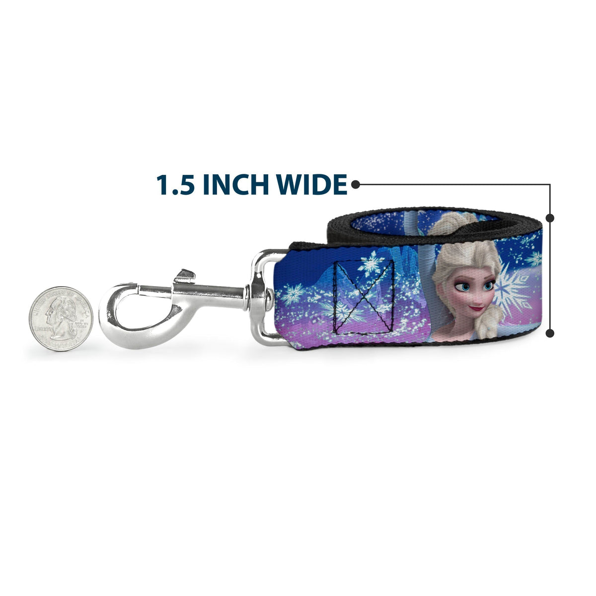 Dog Leash - Mickey Standing Pose Film Strip White/Black 