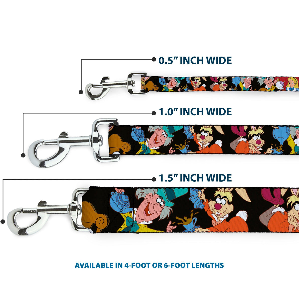 Dog Leash - Mad Hatters Tea Party Poses 