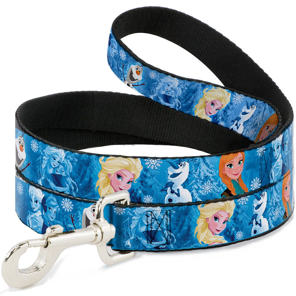 Dog Leash - Frozen Character Poses Blues 